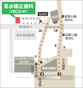 地下通路ご案内図